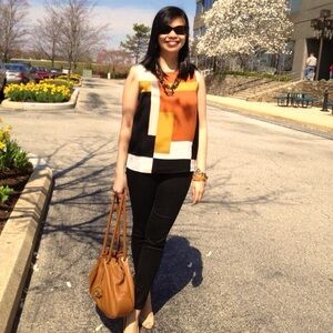 LOFT • Geometric Print Shell